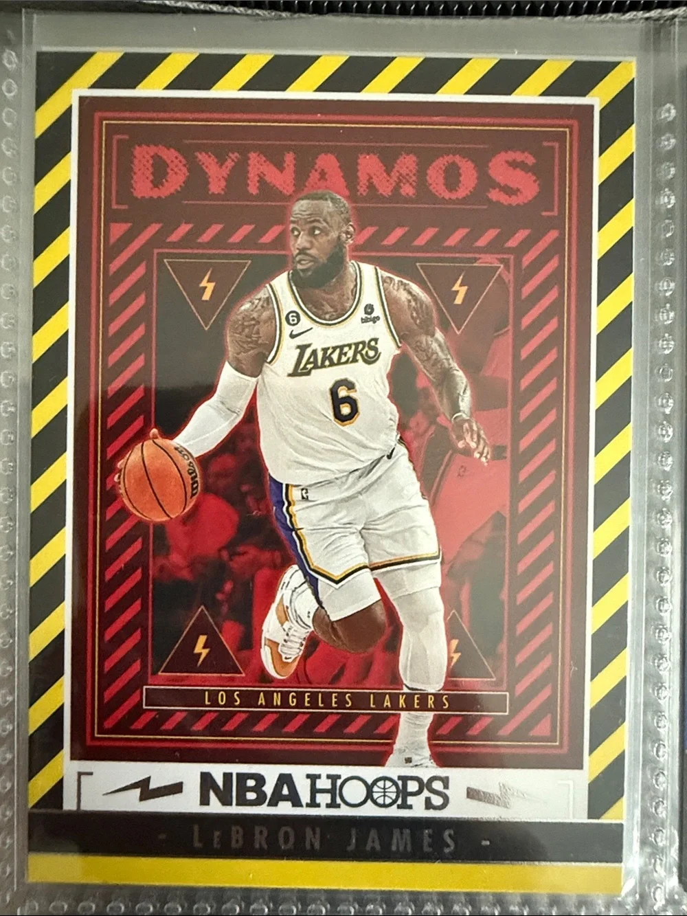 LeBron James Dynamos Red Basketball Trading Card